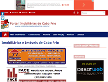 Tablet Screenshot of imobiliariasdecabofrio.com.br